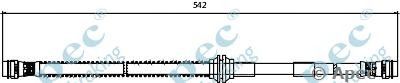 APEC BRAKING hos3897 -  Тормозной шланг